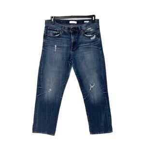 Banana Republic Premium Denim Womens Boyfriend Jeans Size 30 Blue 5 Wide Leg